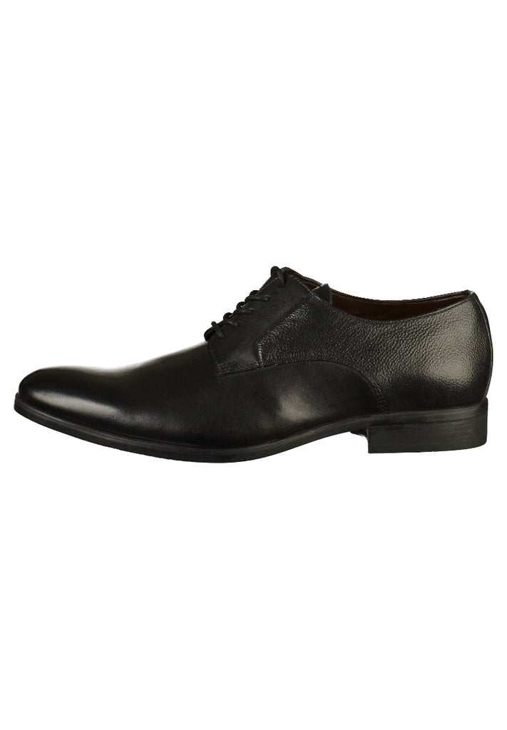 Clarks Businessschuhe Glattleder Schwarz - surf4shoes