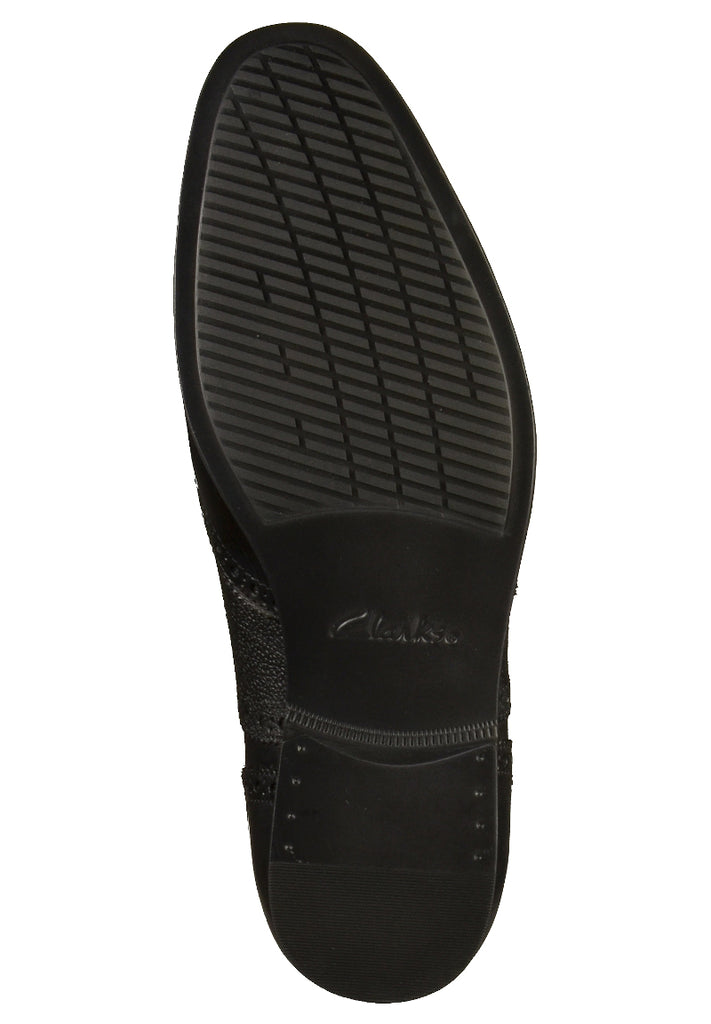 Clarks Businessschuhe Leder Schwarz - surf4shoes