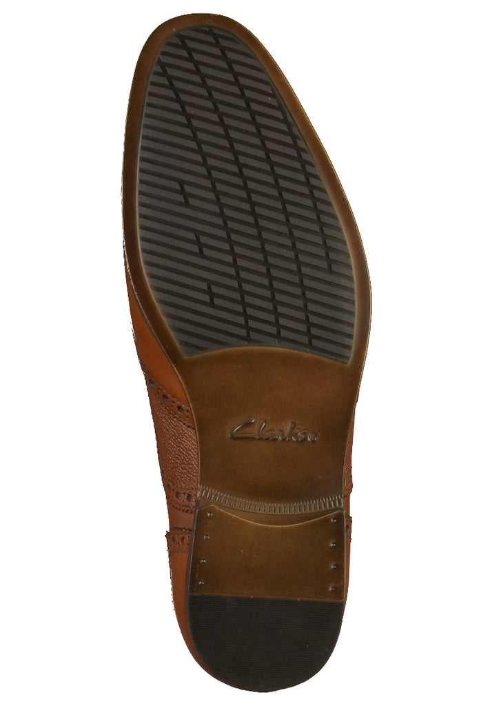 Clarks Businessschuhe Leder Braun - surf4shoes