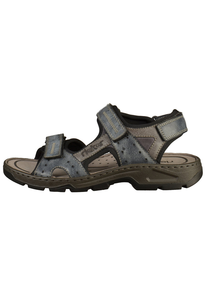 Rieker Sandalen Lederimitat Blau - surf4shoes