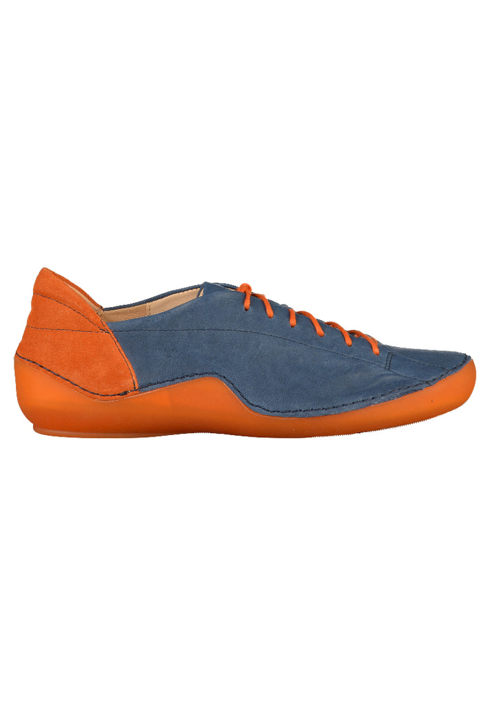Think! Halbschuhe Leder Blau/Orange - surf4shoes