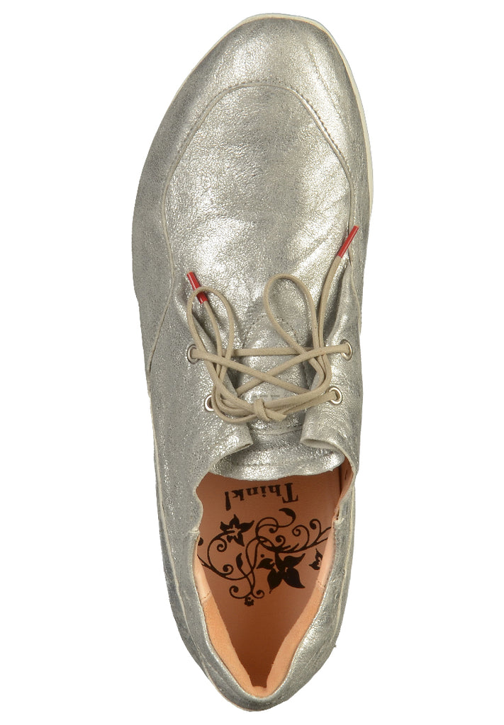 Think! Halbschuhe Leder Silber - surf4shoes
