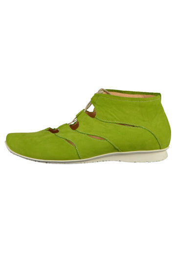 Think! Halbschuhe Nubukleder Grün - surf4shoes