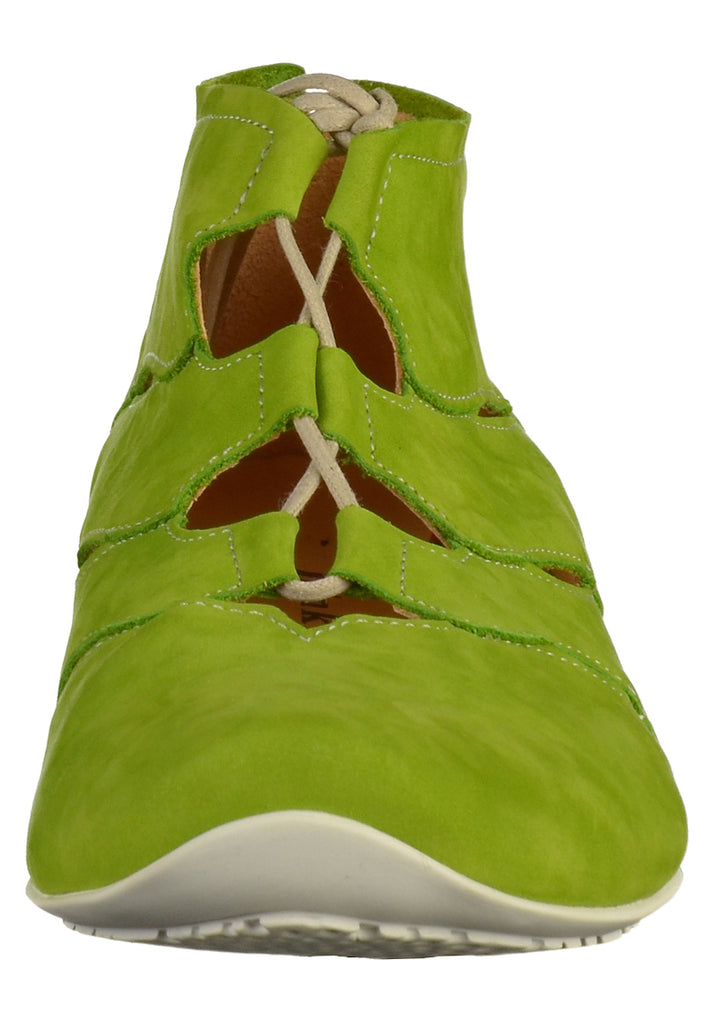 Think! Halbschuhe Nubukleder Grün - surf4shoes
