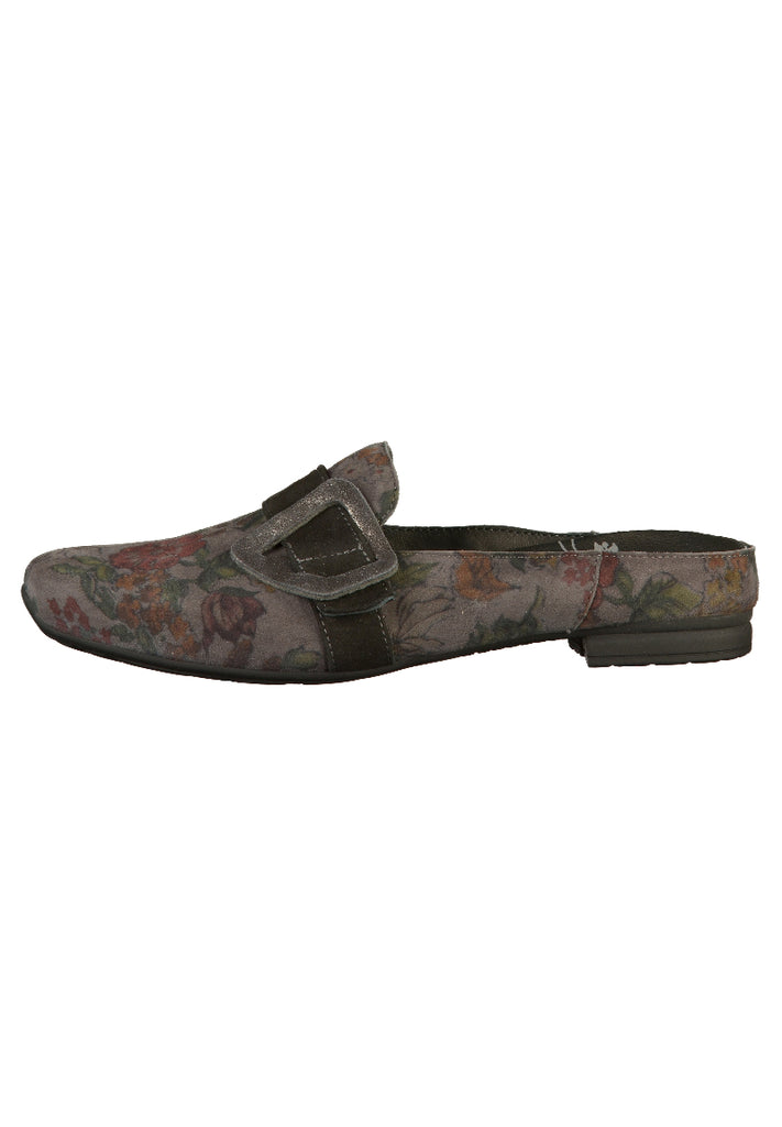 Think! Pantoletten Leder Grau - surf4shoes