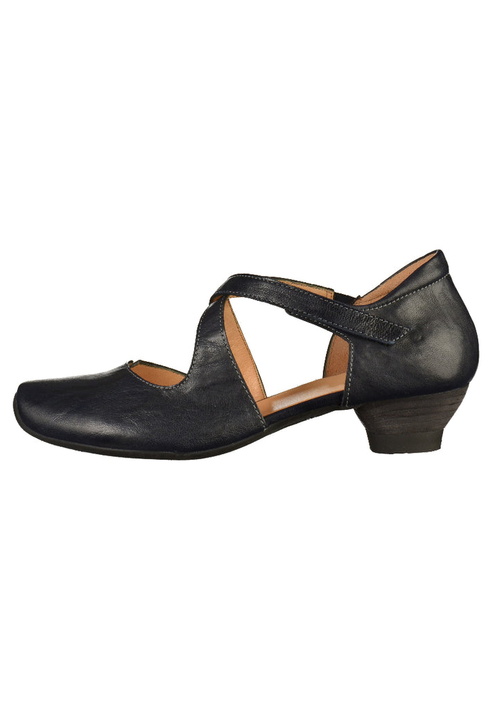 Think! Pumps Leder Navy - surf4shoes
