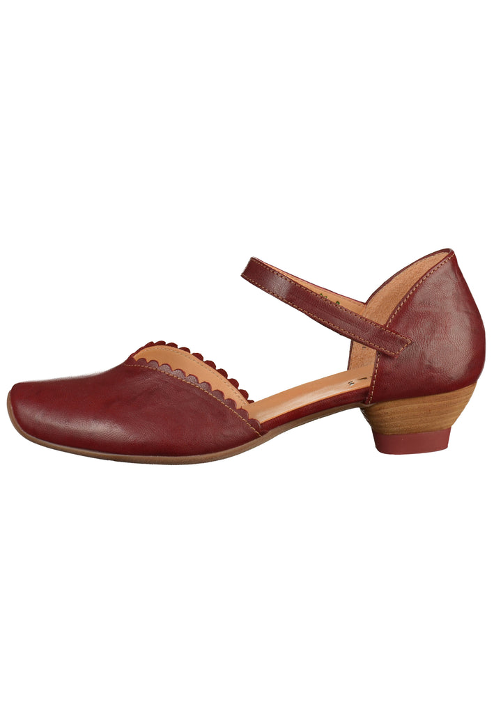 Think! Pumps Leder Rot - surf4shoes