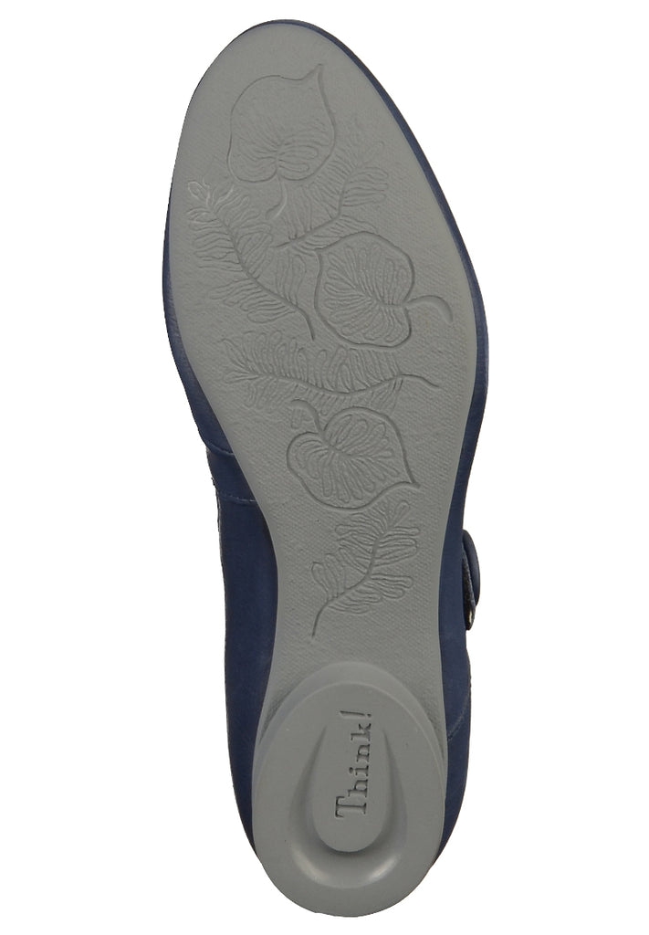 Think! Halbschuhe Leder Blau - surf4shoes