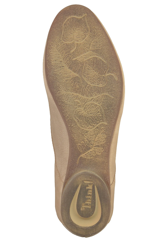 Think! Halbschuhe Leder Beige - surf4shoes