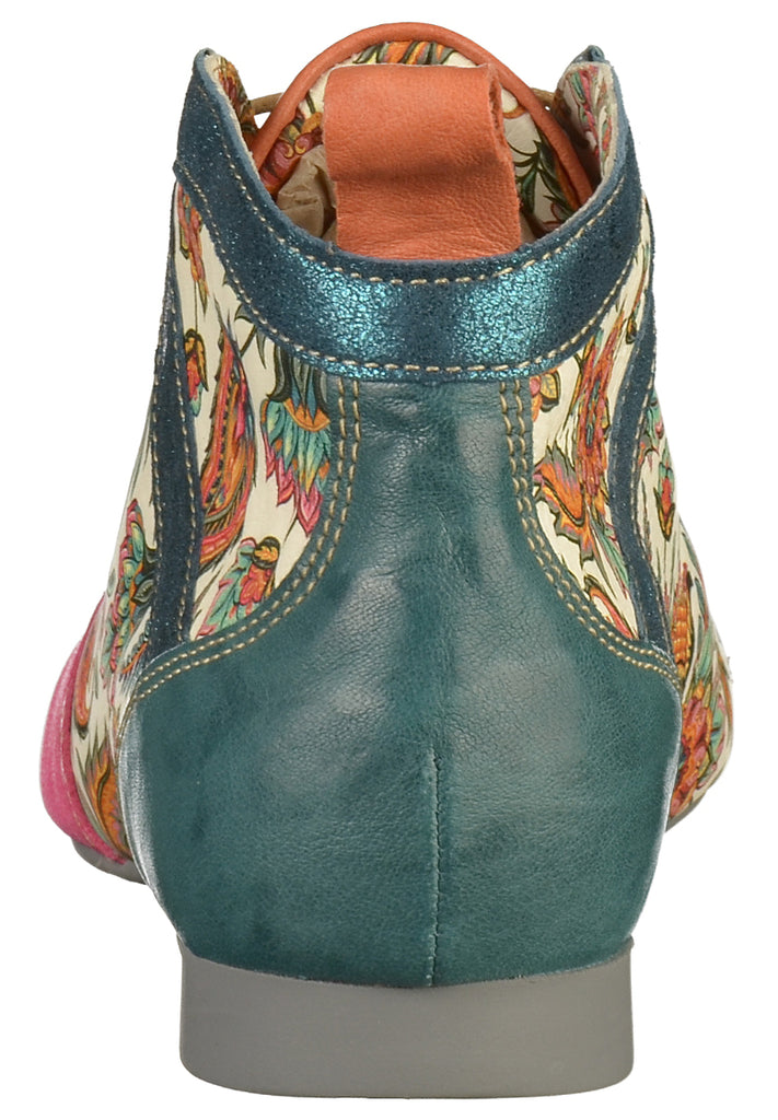 Think! Halbschuhe Leder/Textil Grün - surf4shoes