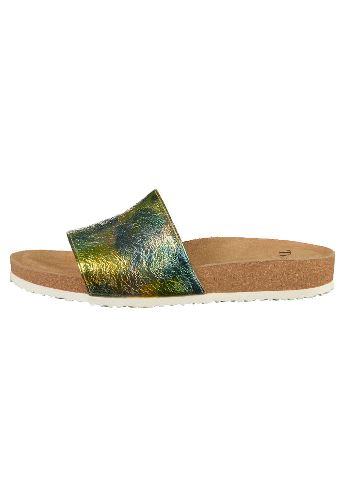 Think! Pantoletten Leder Gelb - surf4shoes