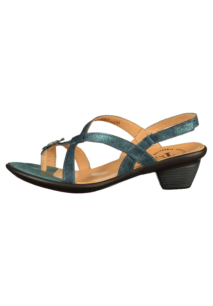 Think! Sandalen Leder Petrol - surf4shoes
