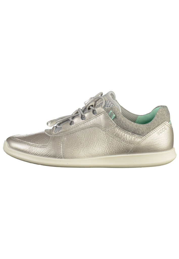 ecco Sneaker Leder/Textil Silber - surf4shoes
