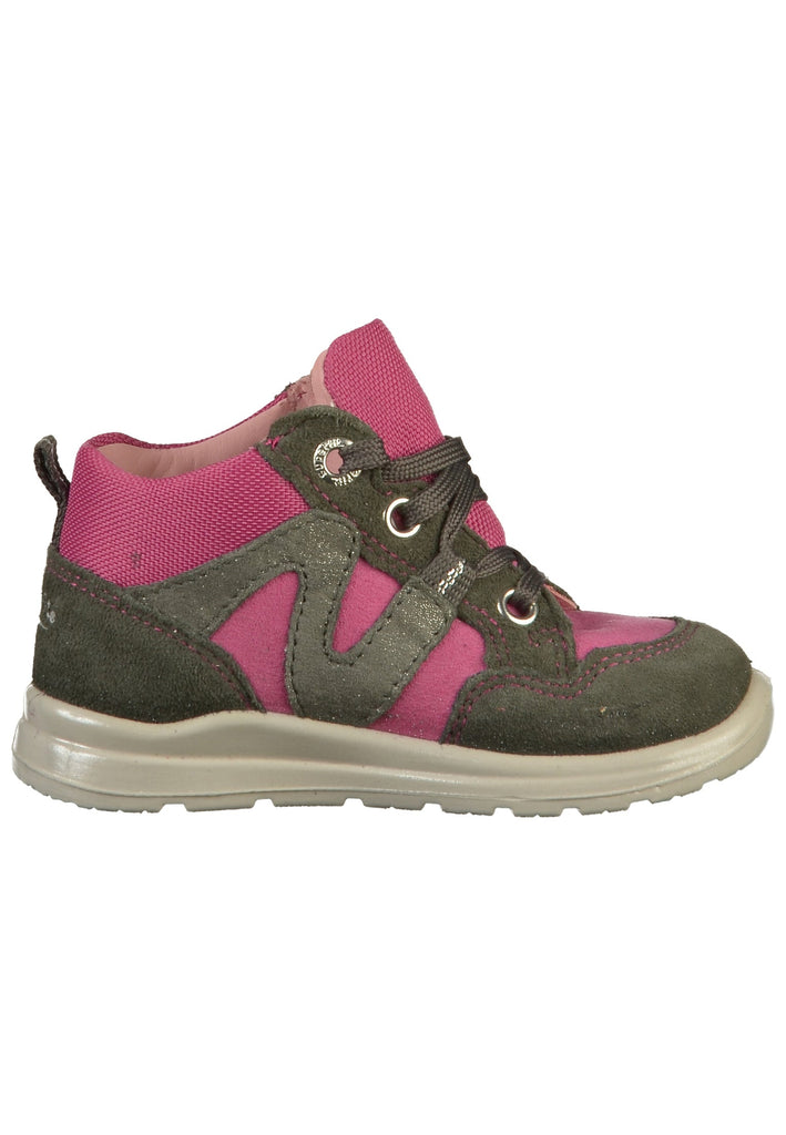 Superfit Halbschuhe Veloursleder/Textil Grau/Rosa - surf4shoes