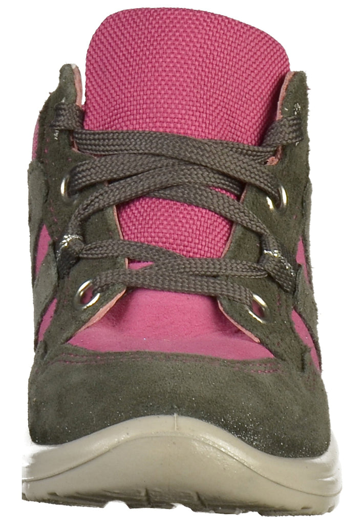 Superfit Halbschuhe Veloursleder/Textil Grau/Rosa - surf4shoes