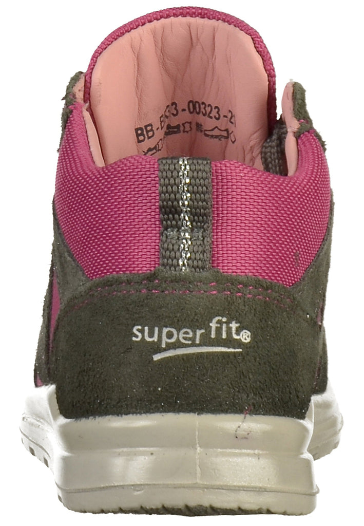 Superfit Halbschuhe Veloursleder/Textil Grau/Rosa - surf4shoes