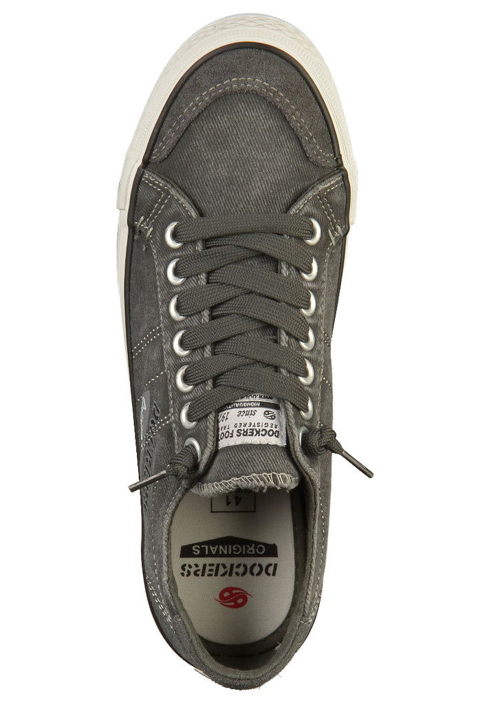 Dockers Sneaker Canvas Dunkelgrau - surf4shoes