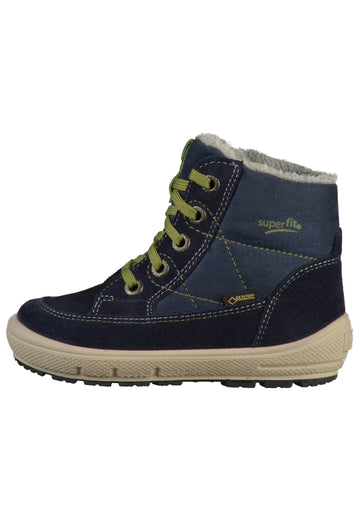 Superfit Stiefelette Leder/Textil Blau - surf4shoes