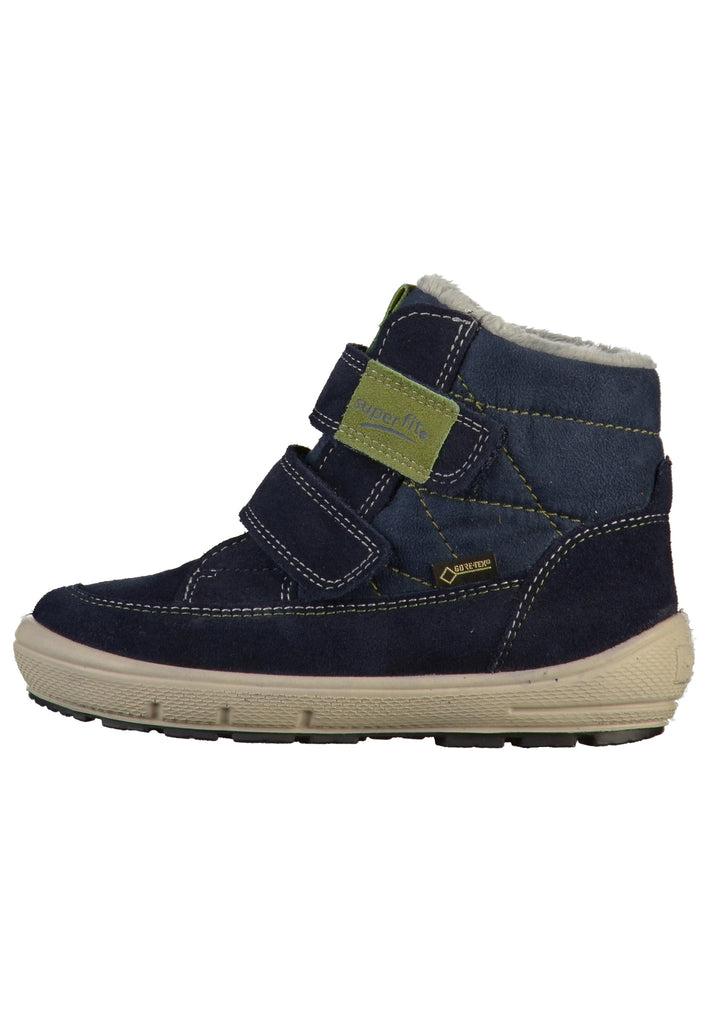 Superfit Stiefelette Leder/Textil Blau - surf4shoes