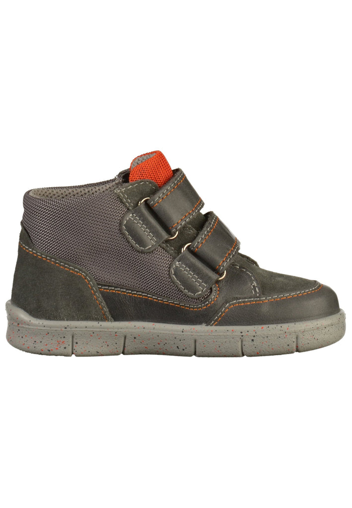 Superfit Halbschuhe Leder/Textil Grau/Orange - surf4shoes