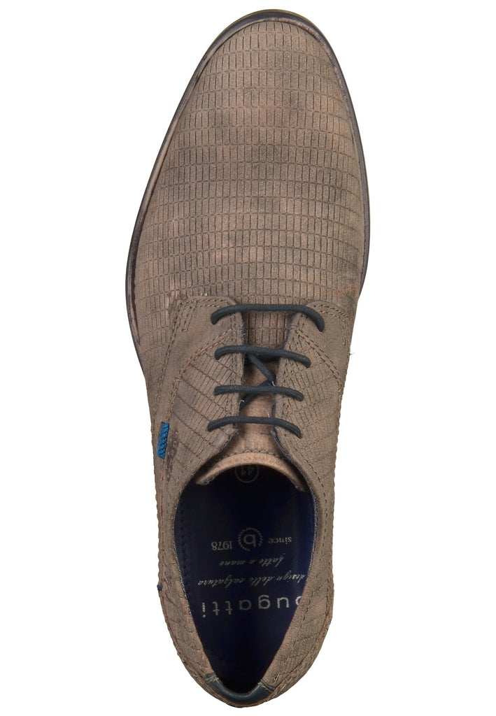 Bugatti Businessschuhe Nubukleder Dunkelgrau - surf4shoes