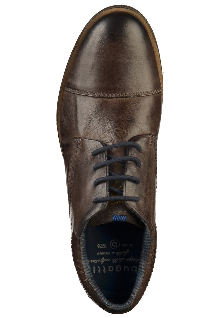 Bugatti Businessschuhe Leder Grau - surf4shoes