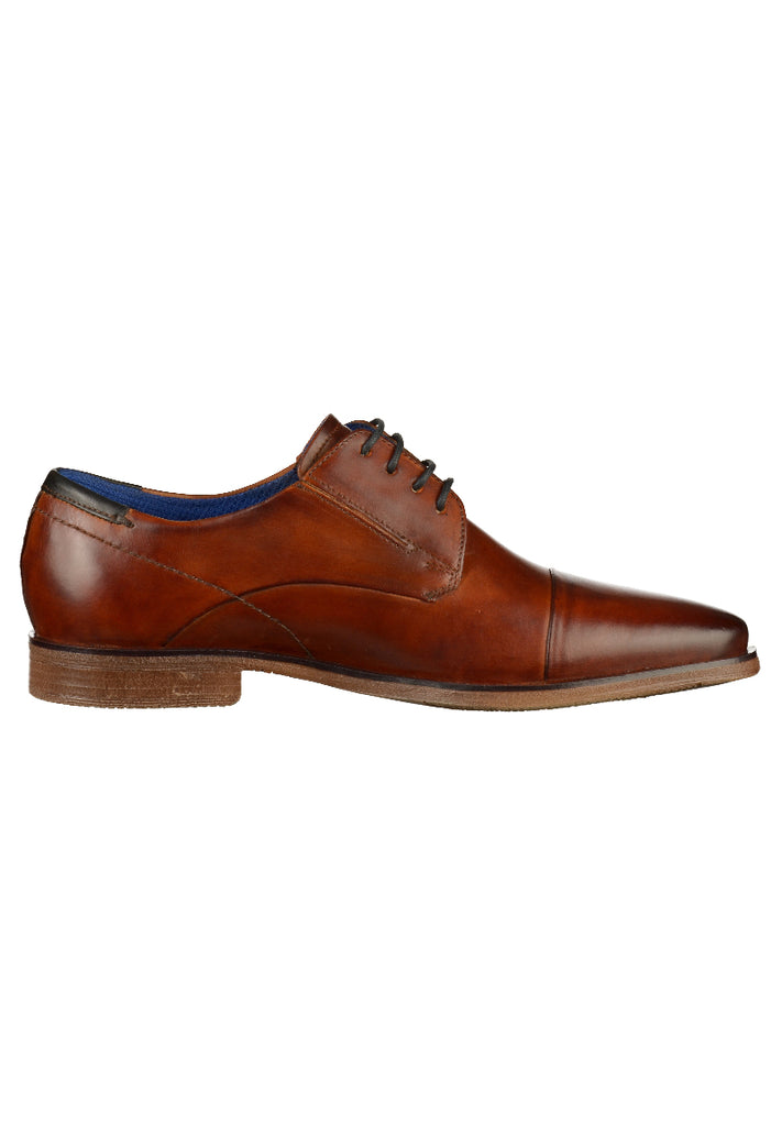 Bugatti Businessschuhe Leder Cognac - surf4shoes