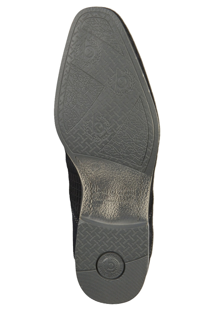 Bugatti Businessschuhe Veloursleder Dunkelblau - surf4shoes