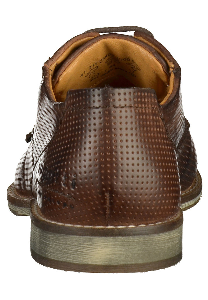 BUGATTI Halbschuhe Glattleder Dunkelbraun - surf4shoes