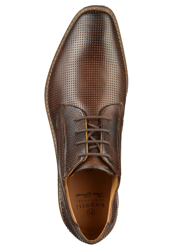 BUGATTI Halbschuhe Glattleder Dunkelbraun - surf4shoes