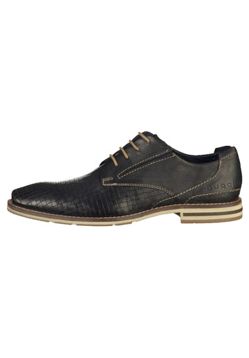 Bugatti Halbschuhe Glattleder Dunkelblau - surf4shoes