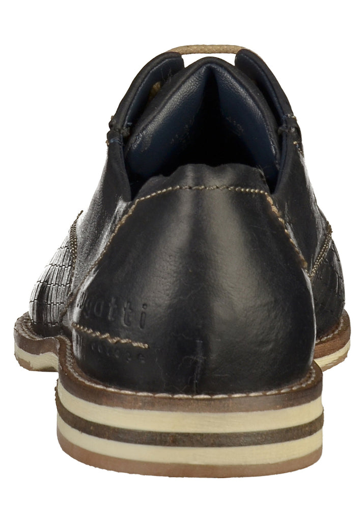 Bugatti Halbschuhe Glattleder Dunkelblau - surf4shoes