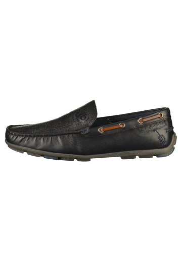 Bugatti Mokassin Glattleder Dunkelblau - surf4shoes