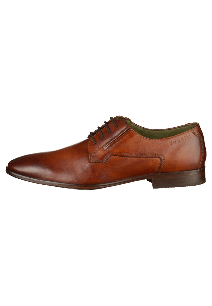 Bugatti Businessschuhe Glattleder Cognac - surf4shoes
