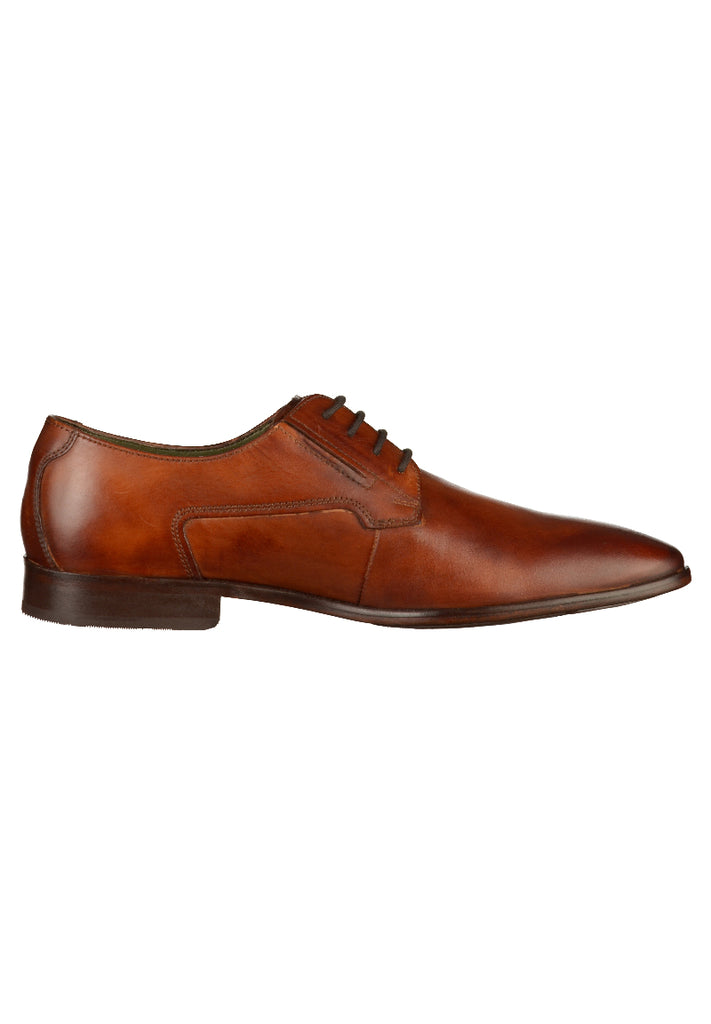 Bugatti Businessschuhe Glattleder Cognac - surf4shoes