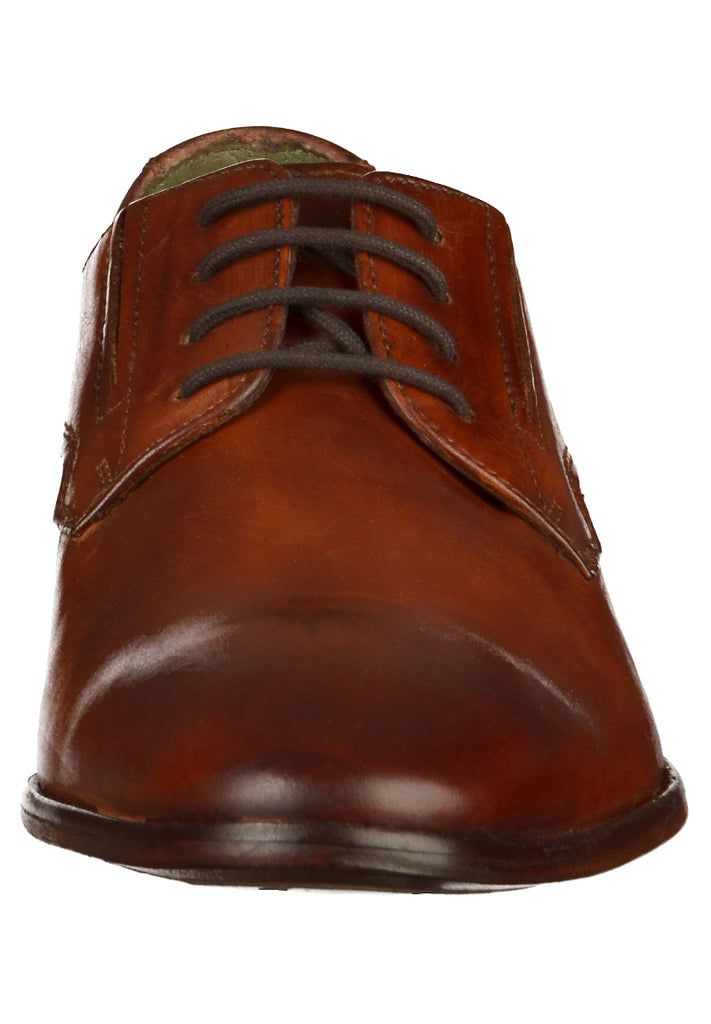 Bugatti Businessschuhe Glattleder Cognac - surf4shoes