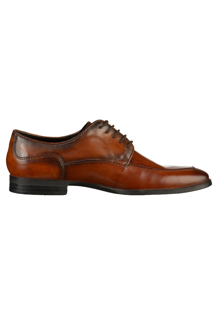 Bugatti Businessschuhe Glattleder Cognac - surf4shoes