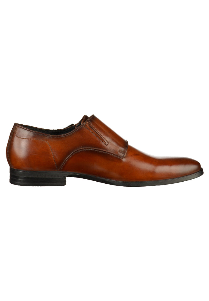 Bugatti Businessschuhe Glattleder Cognac - surf4shoes