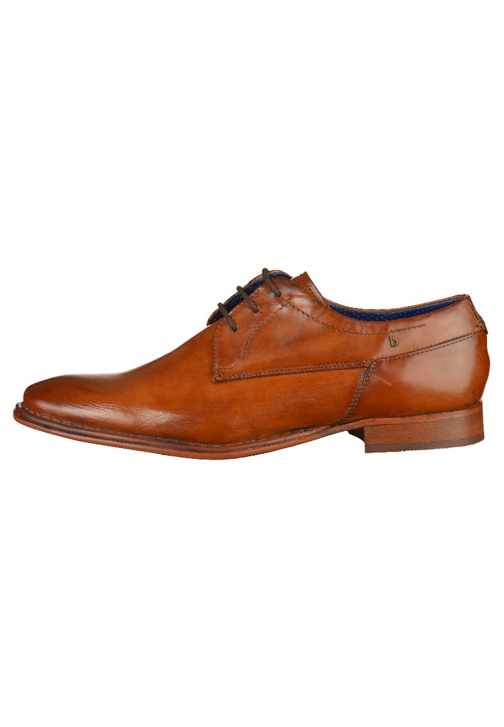 Bugatti Businessschuhe Glattleder Cognac - surf4shoes