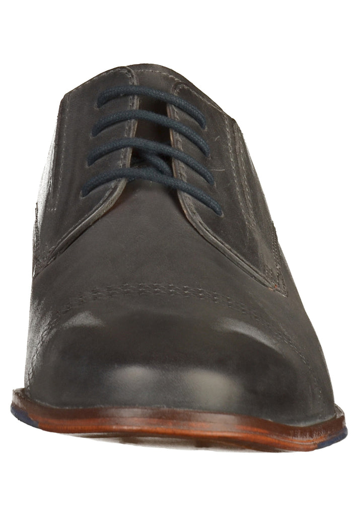 Bugatti Businessschuhe Glattleder Grau - surf4shoes