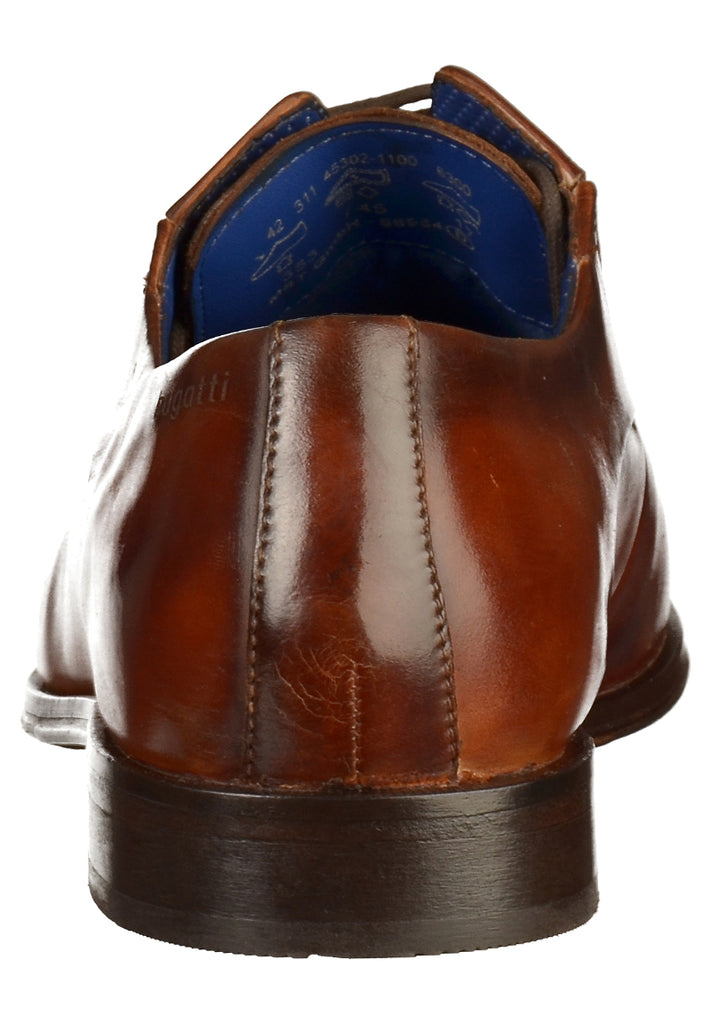 Bugatti Businessschuhe Glattleder Cognac - surf4shoes