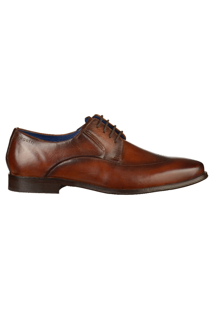 Bugatti Businessschuhe Glattleder Cognac - surf4shoes