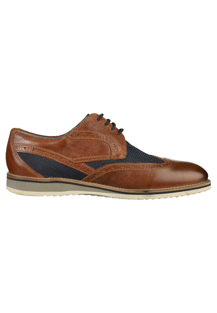 BUGATTI Halbschuhe Glattleder Dunkelbraun - surf4shoes