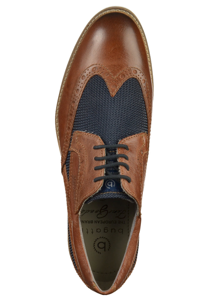 BUGATTI Halbschuhe Glattleder Dunkelbraun - surf4shoes