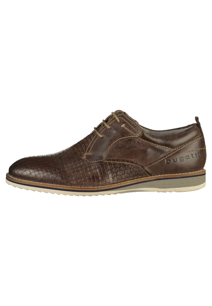 Bugatti Halbschuhe Leder Grau/Braun - surf4shoes