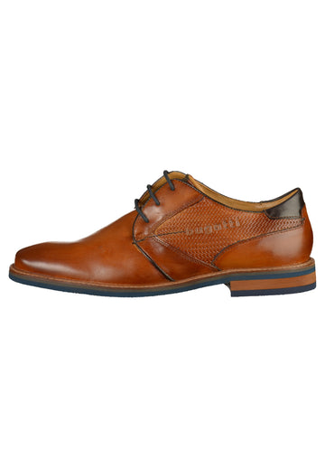 Bugatti Businessschuhe Leder Cognac - surf4shoes