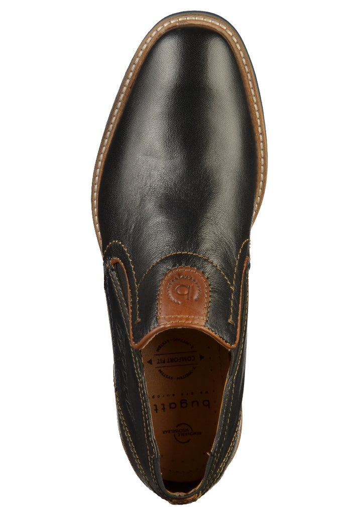 Bugatti Businessschuhe Glattleder Schwarz - surf4shoes