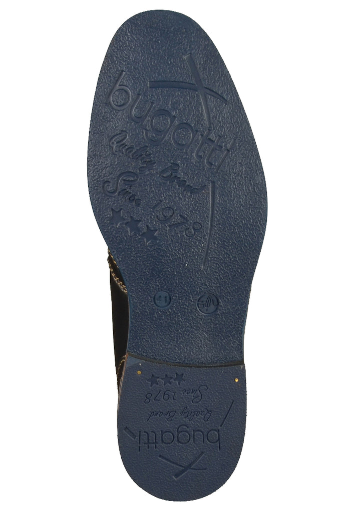 Bugatti Businessschuhe Glattleder Schwarz - surf4shoes