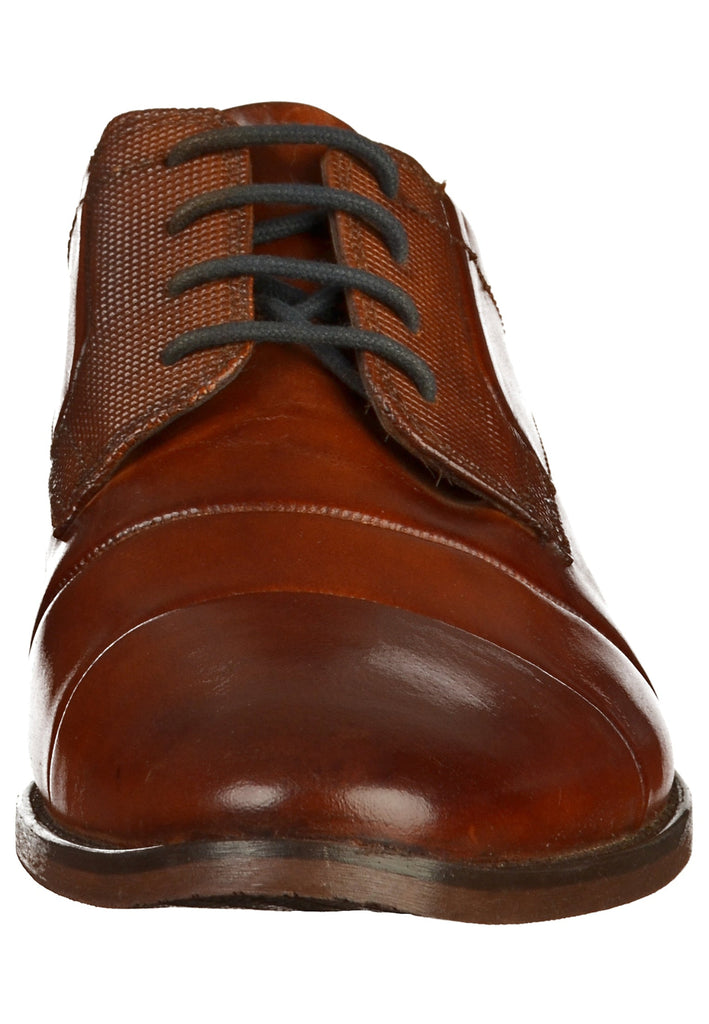 Bugatti Businessschuhe Glattleder Cognac - surf4shoes