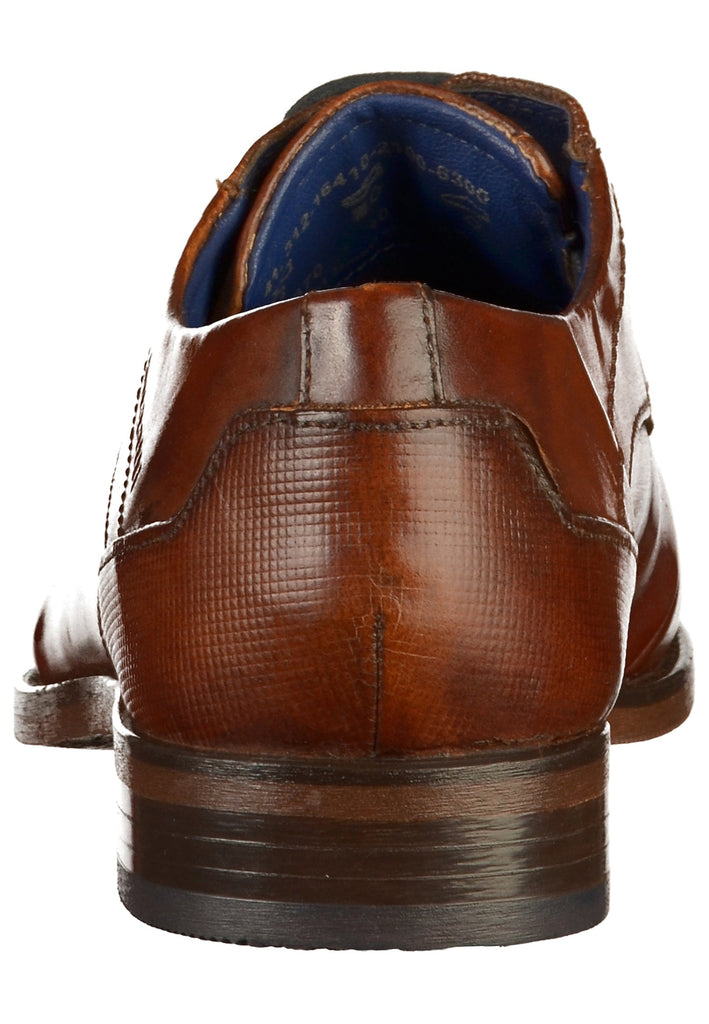 Bugatti Businessschuhe Glattleder Cognac - surf4shoes